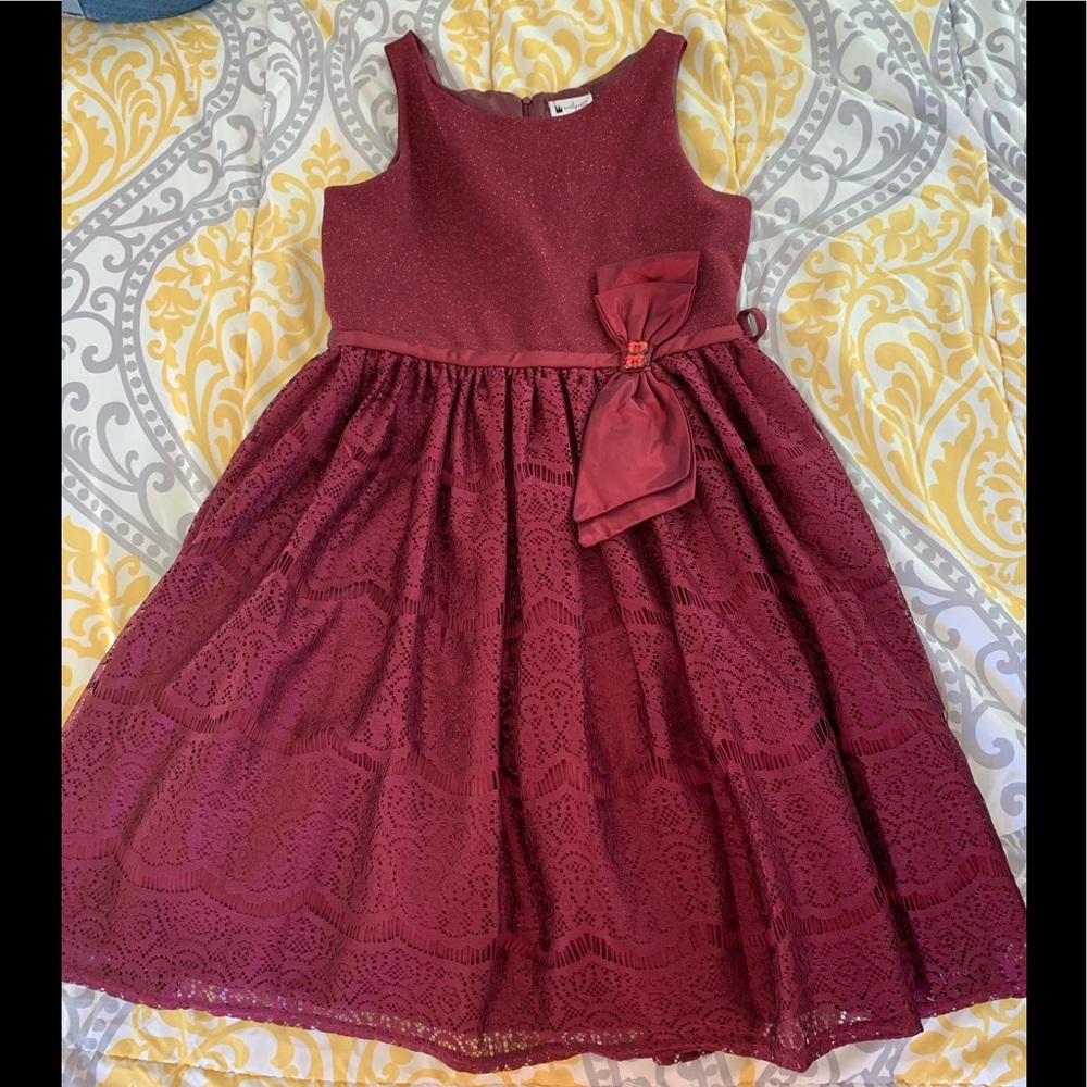 Burgundy lace Dress
